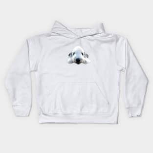 Bedlington Terrier Head Art Kids Hoodie